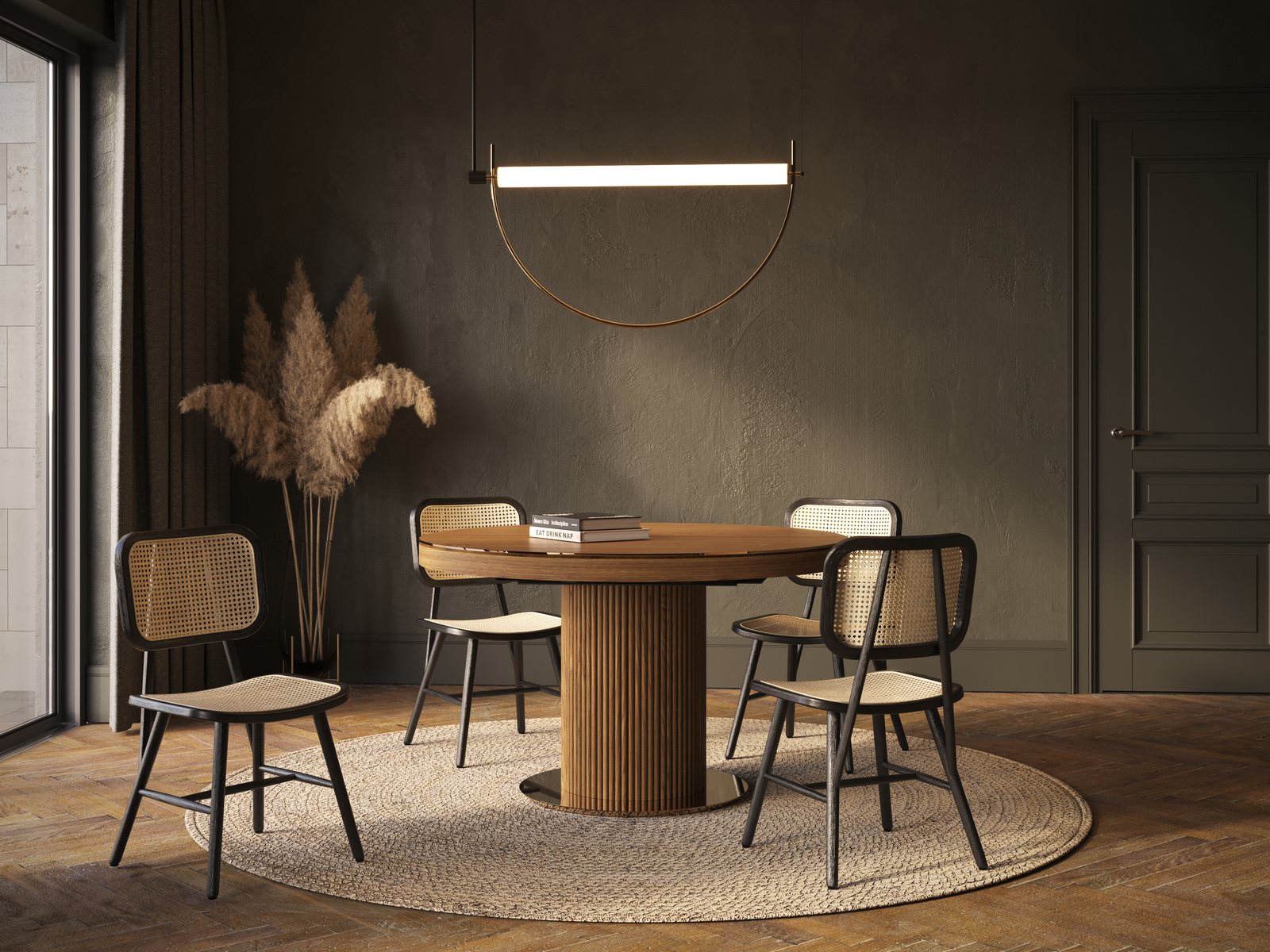 dadomm architectural visualisation - dining room render